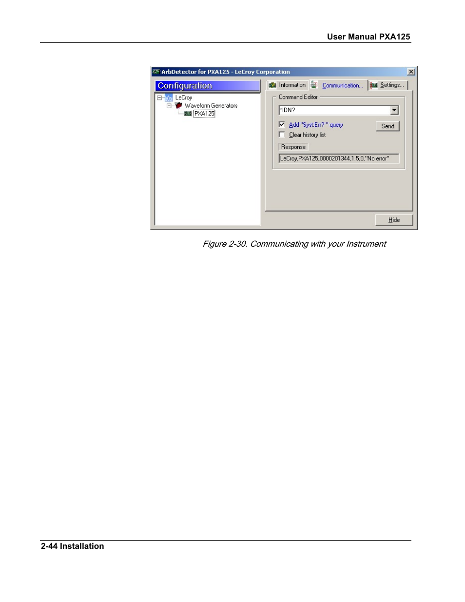 Teledyne LeCroy PXA125 User Manual | Page 58 / 219