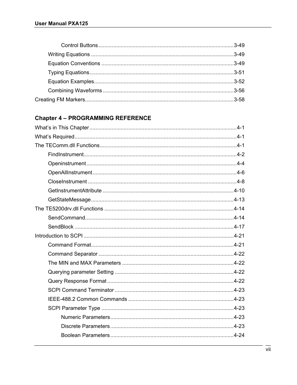 Teledyne LeCroy PXA125 User Manual | Page 7 / 219