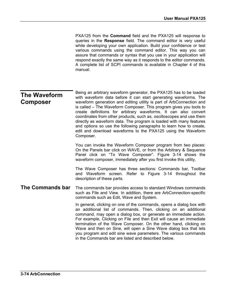 The waveform composer | Teledyne LeCroy PXA125 User Manual | Page 88 / 219