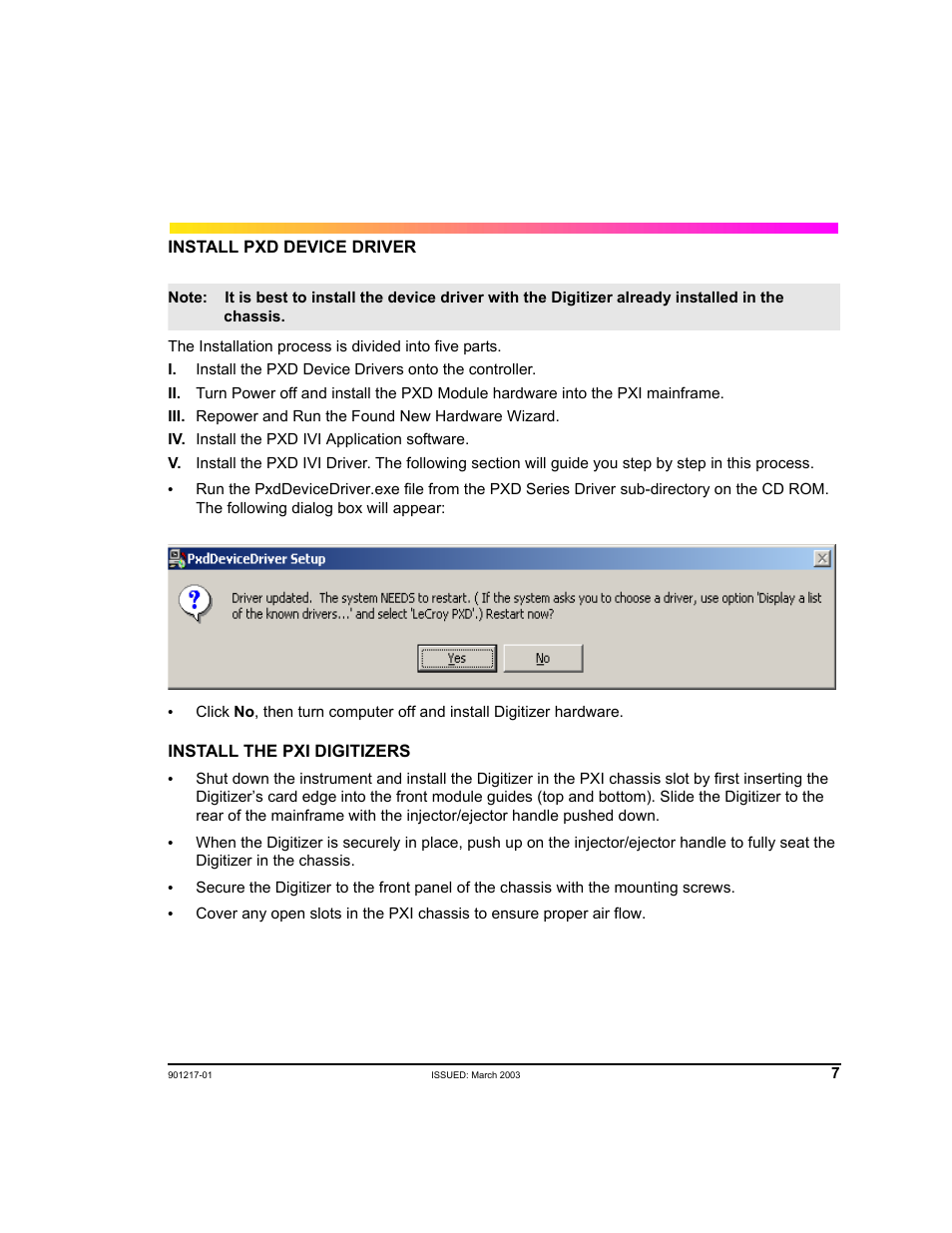 Teledyne LeCroy PXD Series User Manual | Page 11 / 42