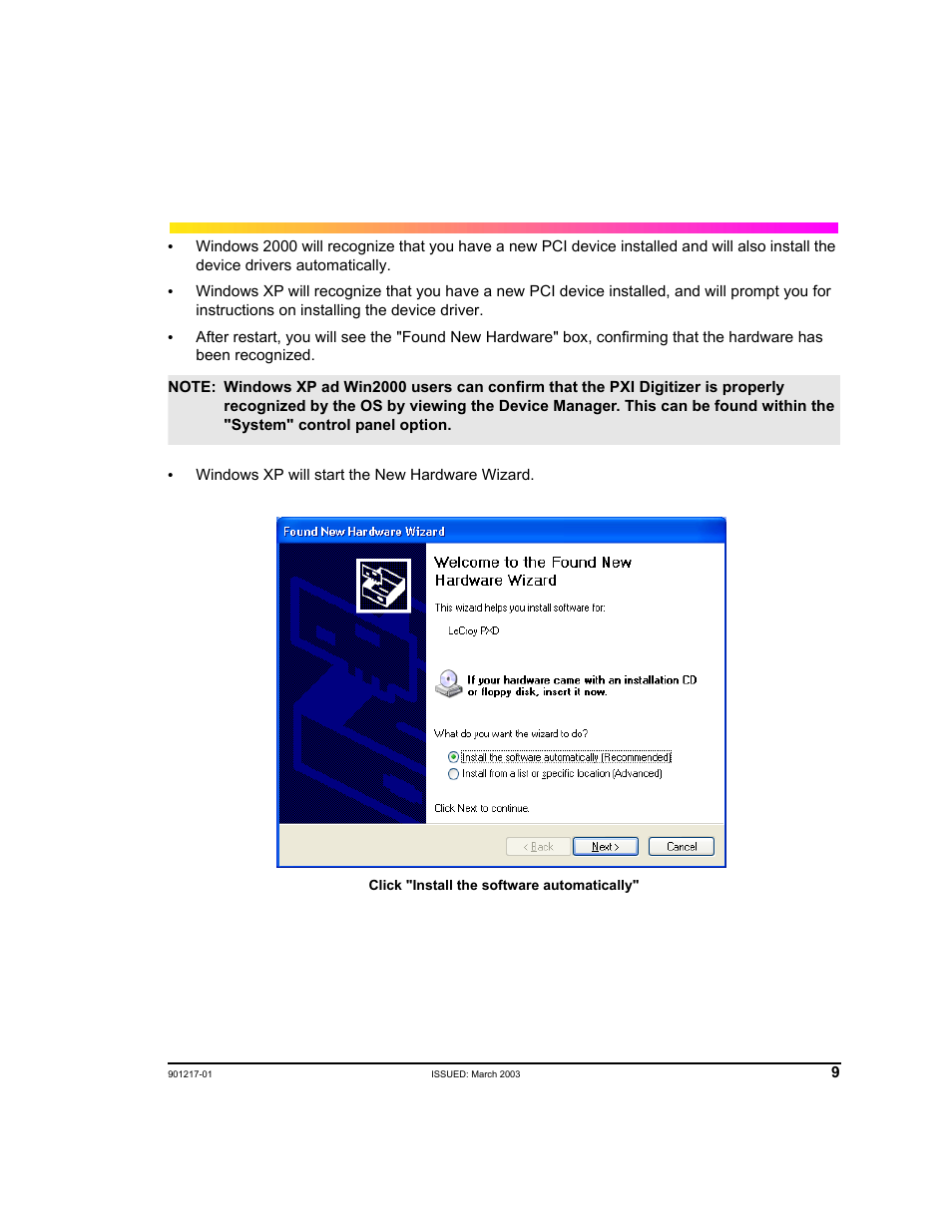 Teledyne LeCroy PXD Series User Manual | Page 13 / 42