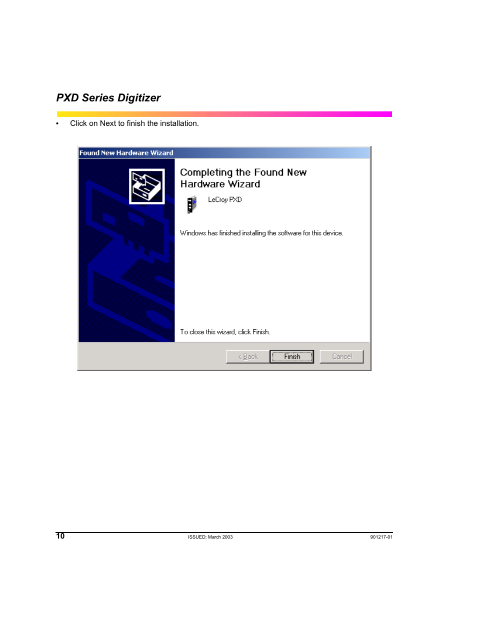 Pxd series digitizer | Teledyne LeCroy PXD Series User Manual | Page 14 / 42