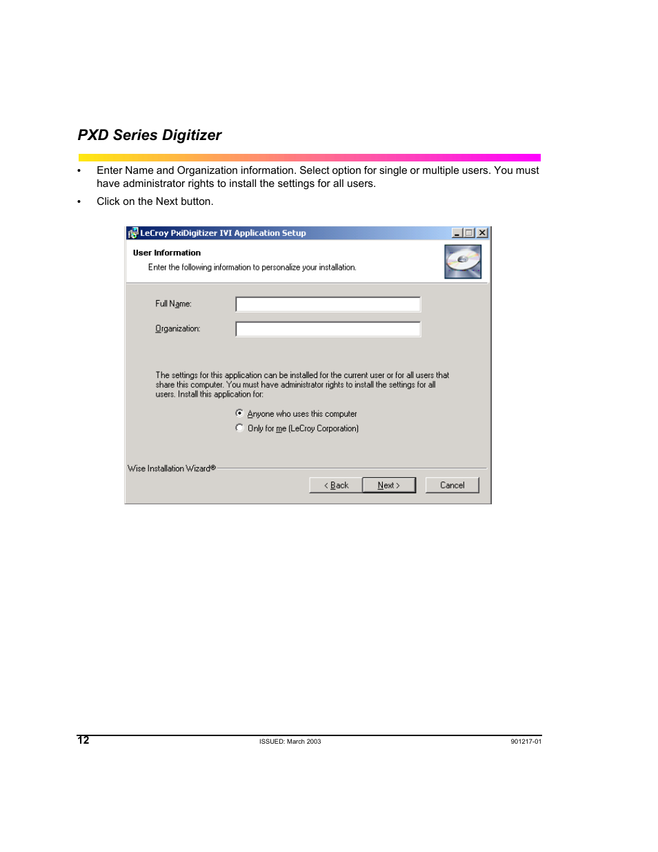 Pxd series digitizer | Teledyne LeCroy PXD Series User Manual | Page 16 / 42