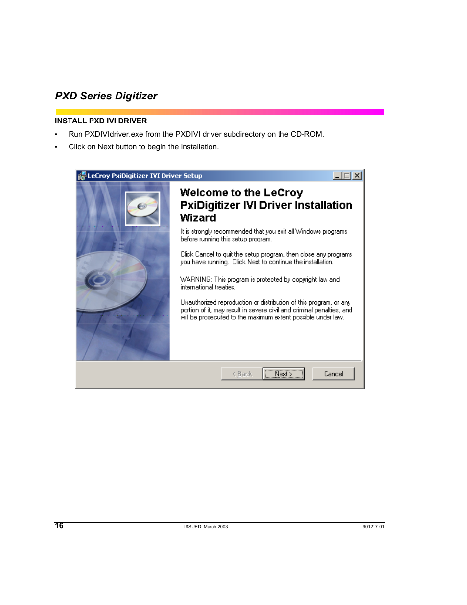 Pxd series digitizer | Teledyne LeCroy PXD Series User Manual | Page 20 / 42