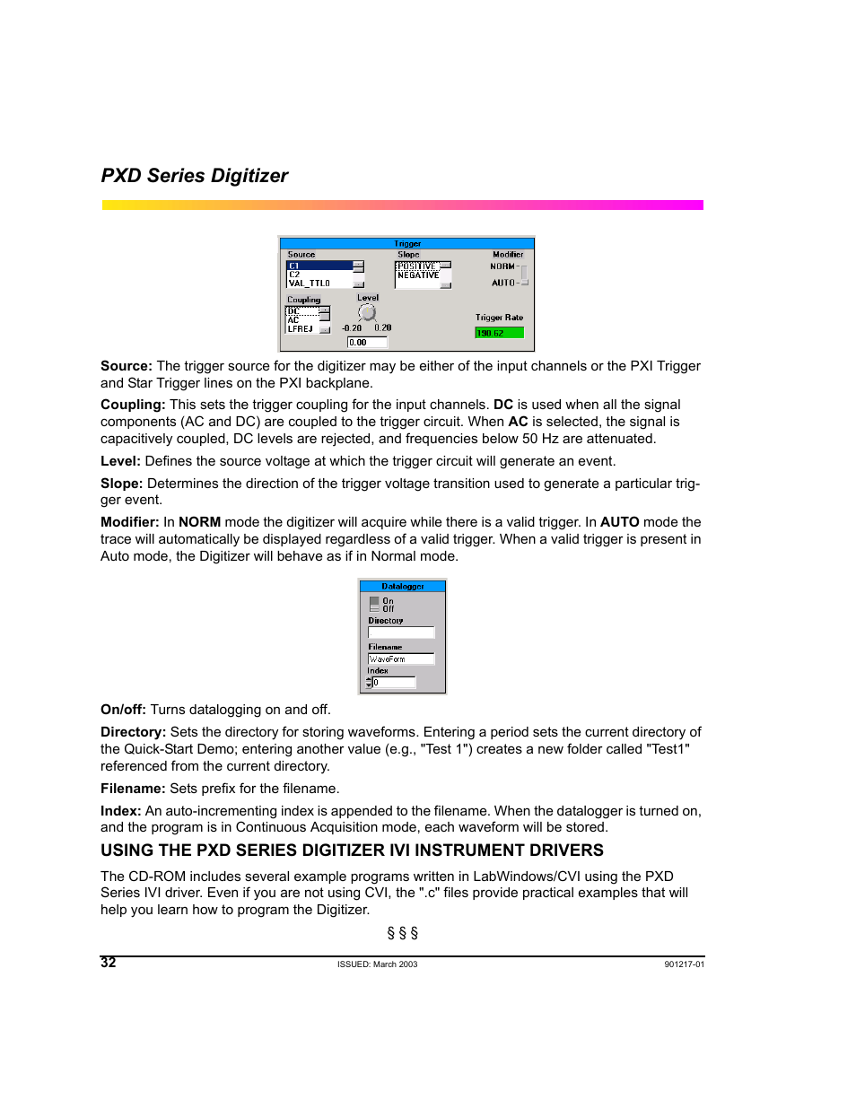 Pxd series digitizer | Teledyne LeCroy PXD Series User Manual | Page 36 / 42