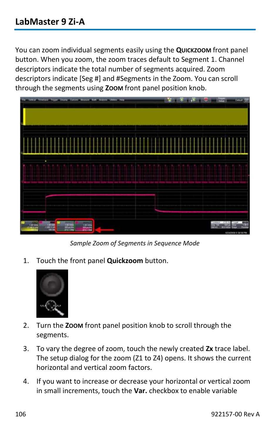 Labmaster 9 zi-a | Teledyne LeCroy LabMaster 9Zi-A User Manual | Page 114 / 264