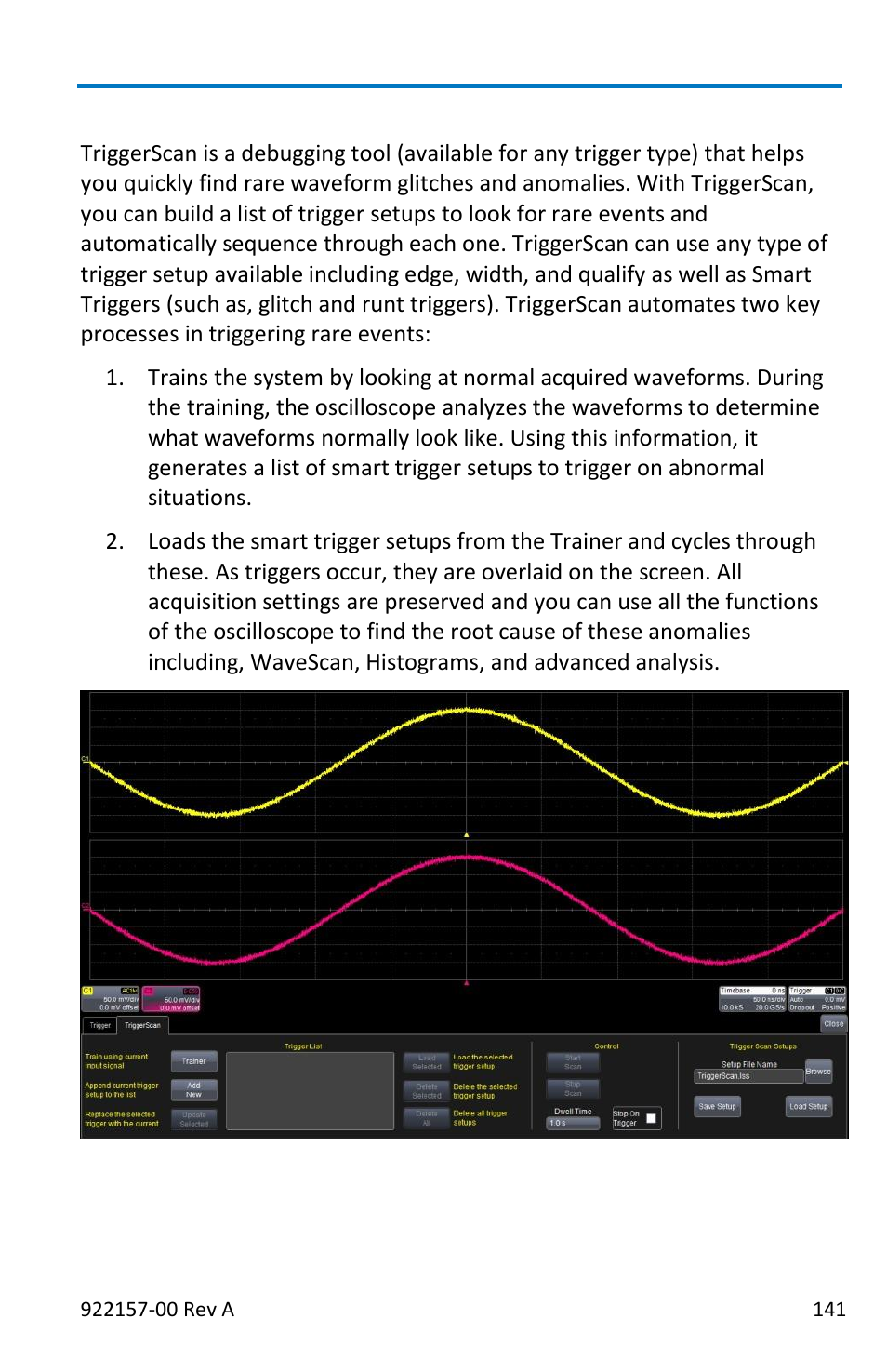 Triggerscan | Teledyne LeCroy LabMaster 9Zi-A User Manual | Page 149 / 264