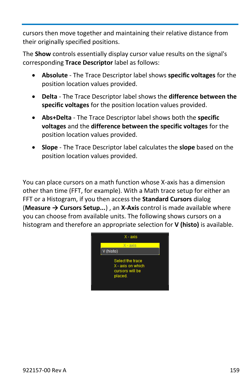 Cursors on math functions | Teledyne LeCroy LabMaster 9Zi-A User Manual | Page 167 / 264