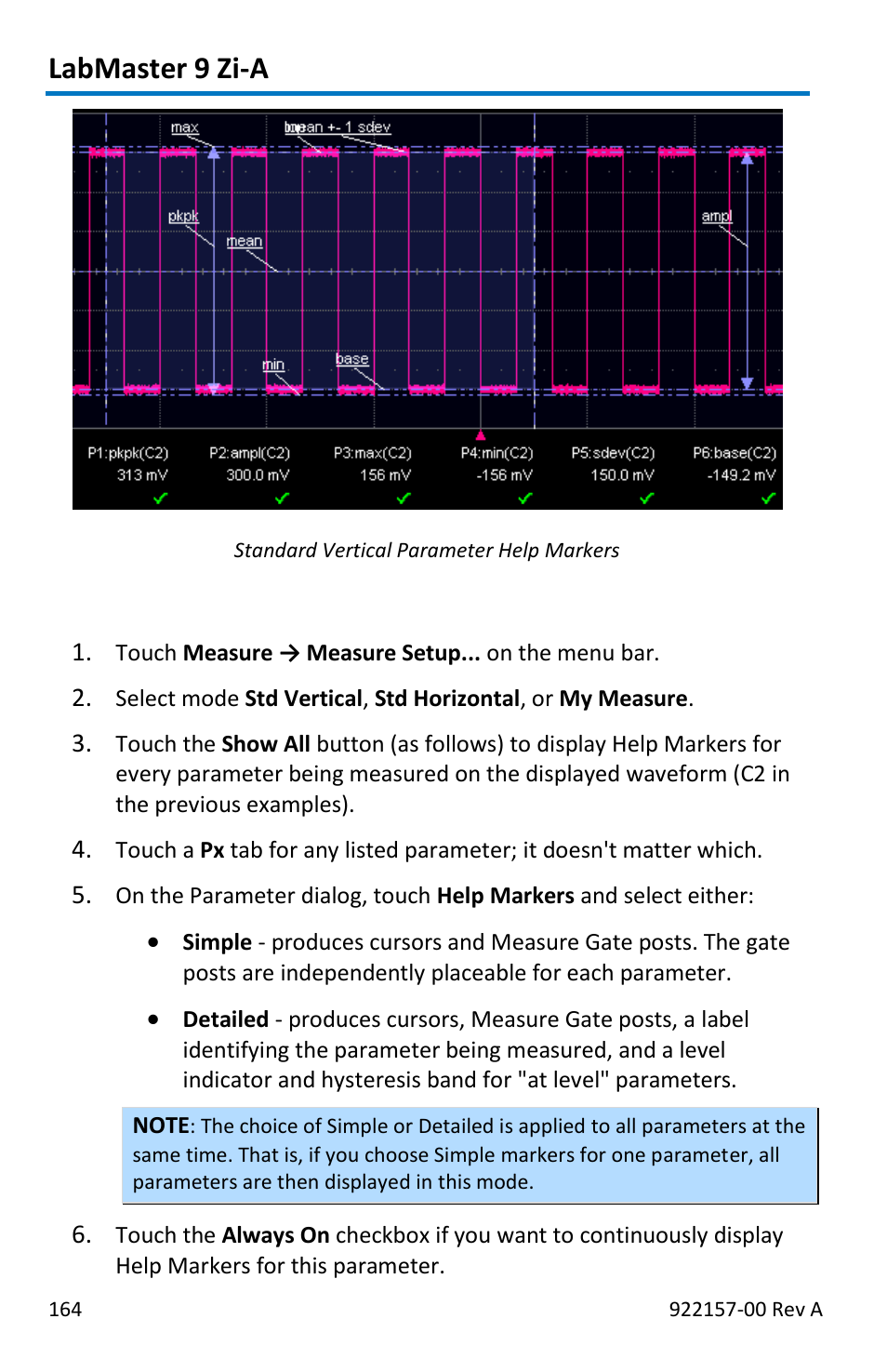 Labmaster 9 zi-a | Teledyne LeCroy LabMaster 9Zi-A User Manual | Page 172 / 264