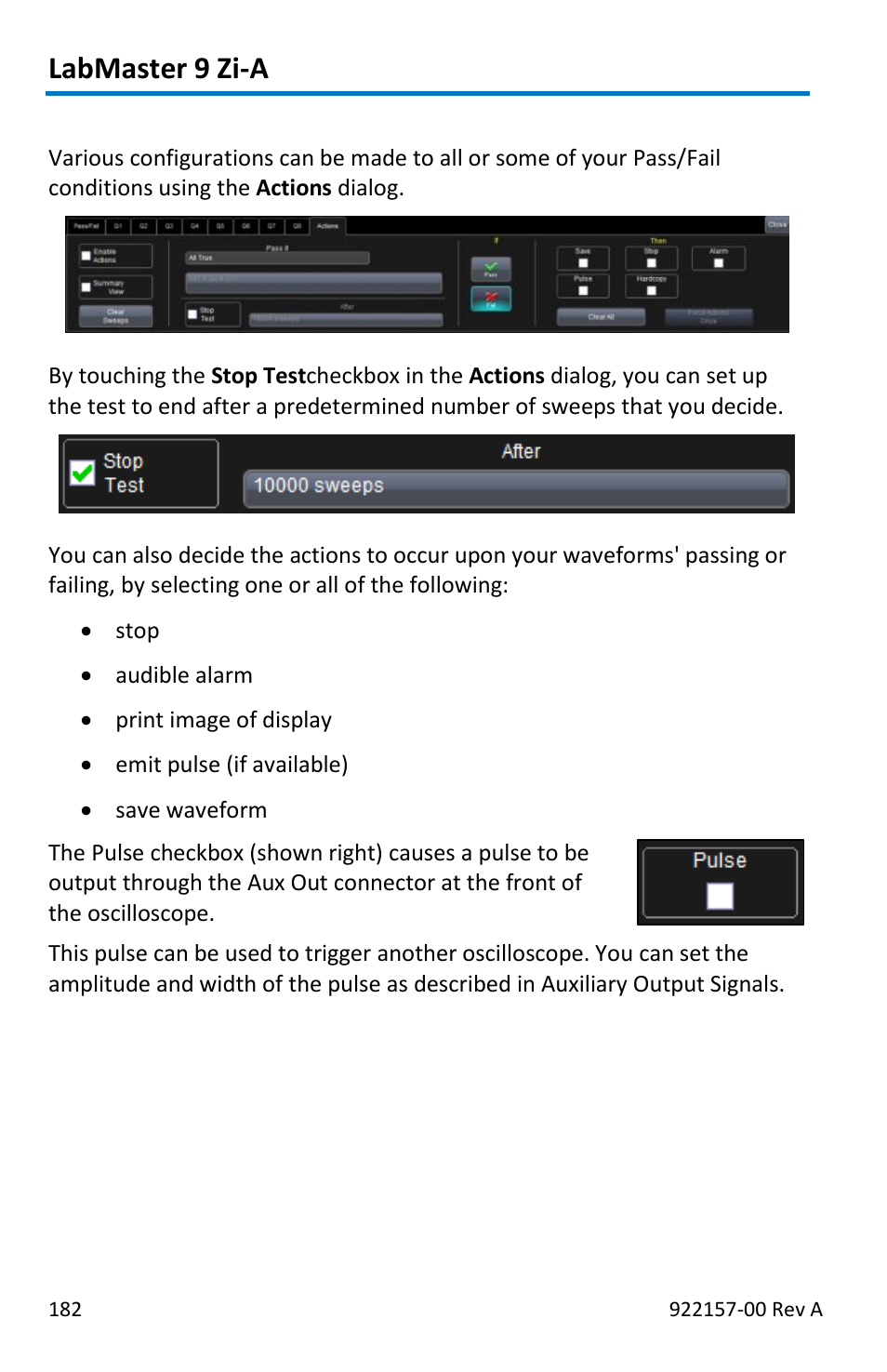 Labmaster 9 zi-a | Teledyne LeCroy LabMaster 9Zi-A User Manual | Page 190 / 264