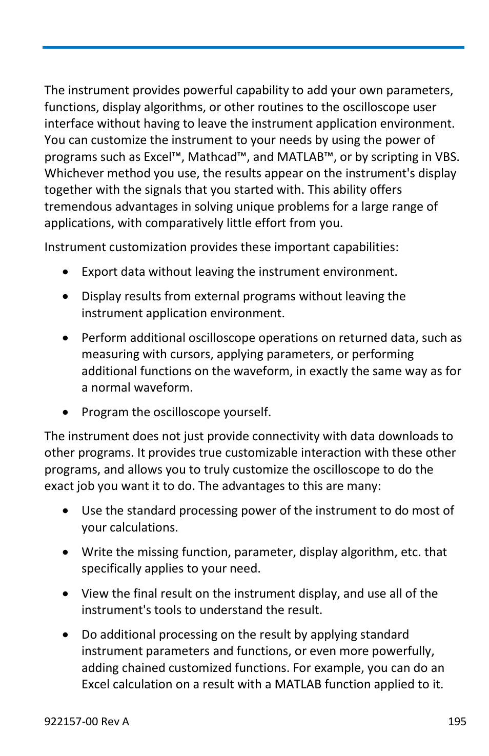 Customization overview | Teledyne LeCroy LabMaster 9Zi-A User Manual | Page 203 / 264