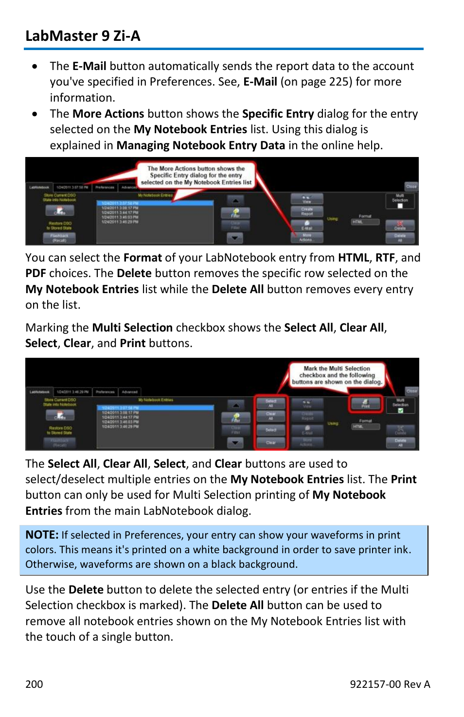 Labmaster 9 zi-a | Teledyne LeCroy LabMaster 9Zi-A User Manual | Page 208 / 264