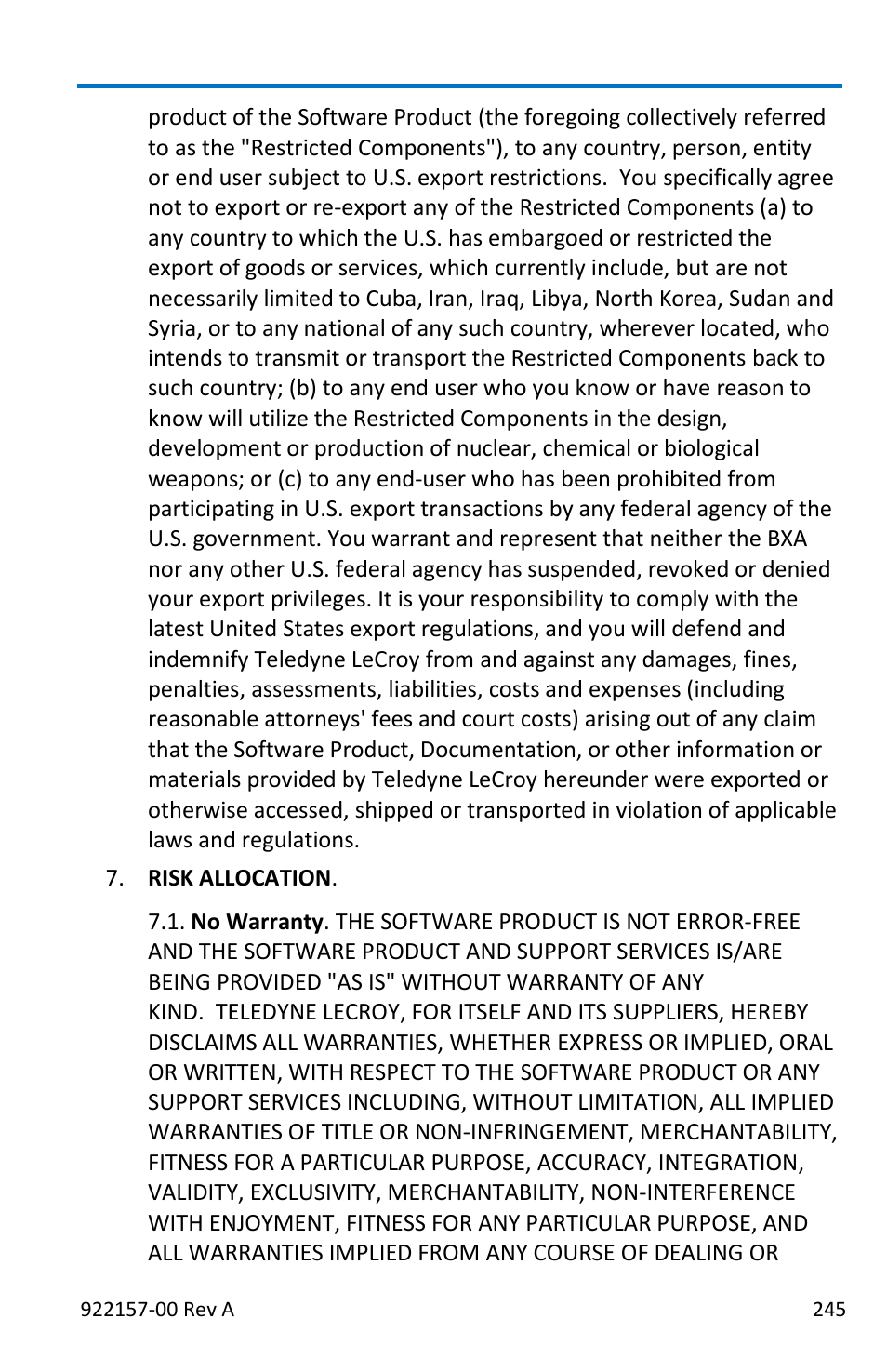 Teledyne LeCroy LabMaster 9Zi-A User Manual | Page 253 / 264
