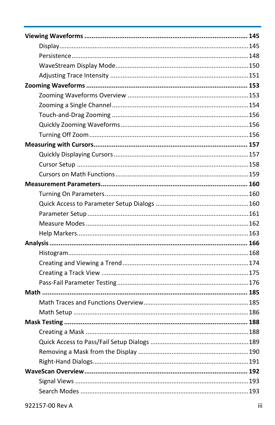 Getting started manual | Teledyne LeCroy LabMaster 9Zi-A User Manual | Page 7 / 264