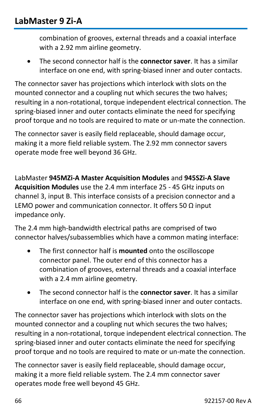 Labmaster 9 zi-a | Teledyne LeCroy LabMaster 9Zi-A User Manual | Page 74 / 264