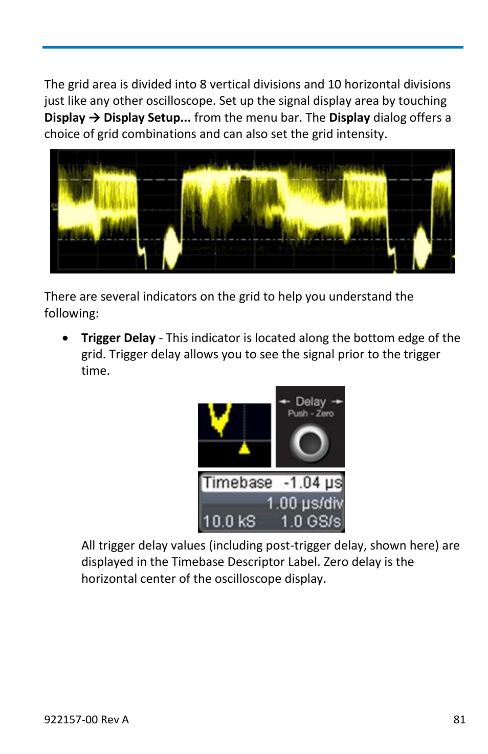 Signal display grid | Teledyne LeCroy LabMaster 9Zi-A User Manual | Page 89 / 264