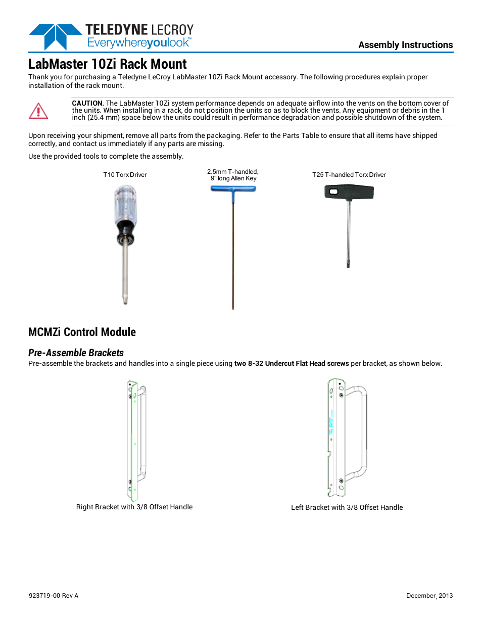 Teledyne LeCroy LabMaster 10Zi Rackmount User Manual | 8 pages