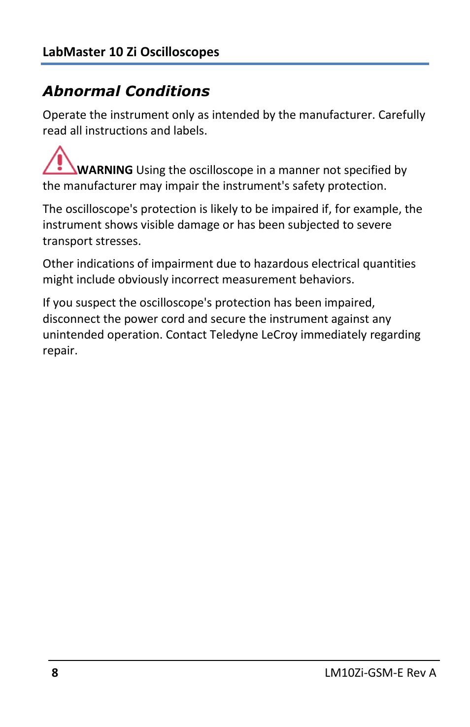 Teledyne LeCroy LabMaster 10Zi Getting Started Manual User Manual | Page 15 / 236