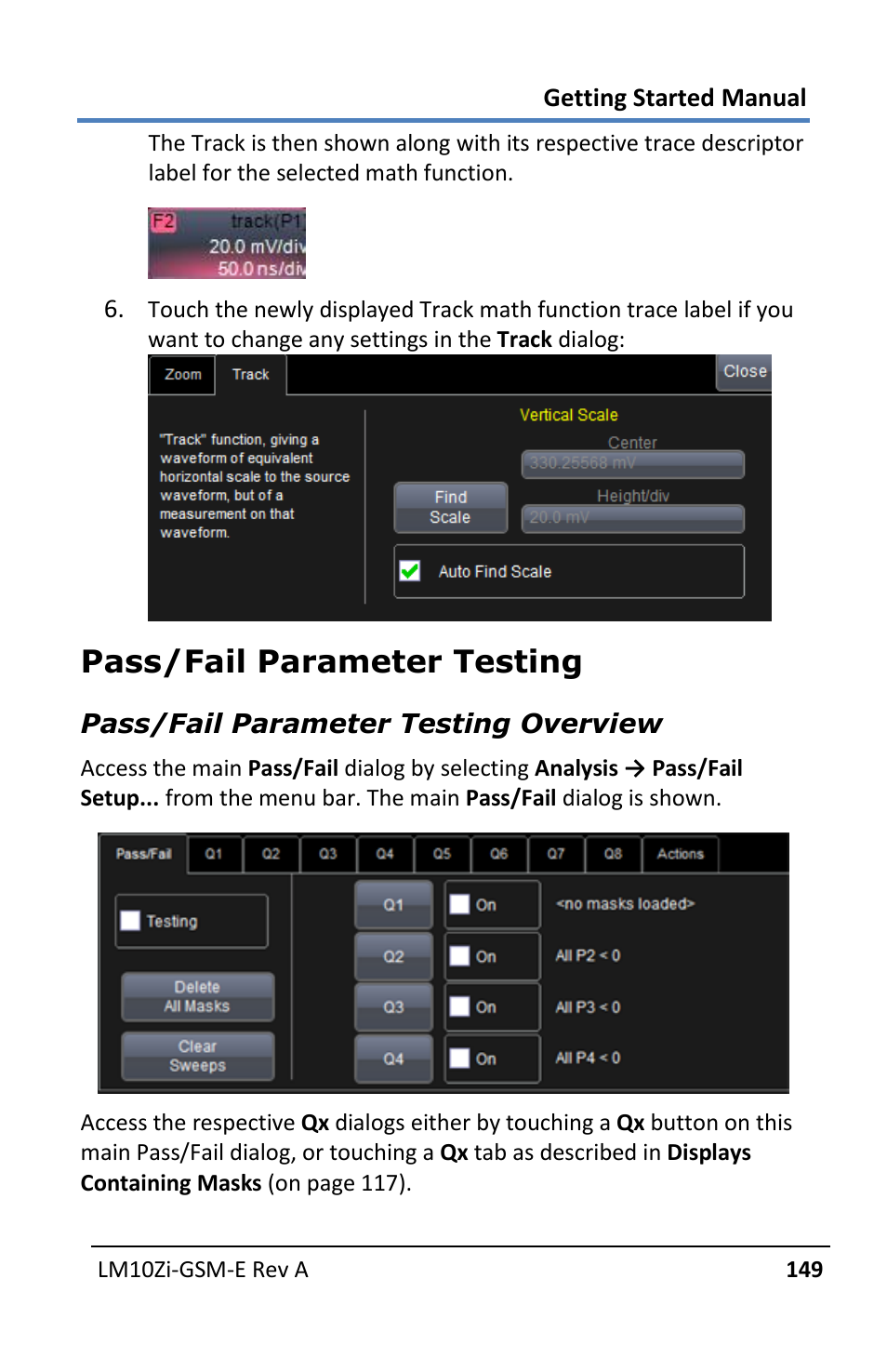 Pass/fail parameter testing | Teledyne LeCroy LabMaster 10Zi Getting Started Manual User Manual | Page 156 / 236