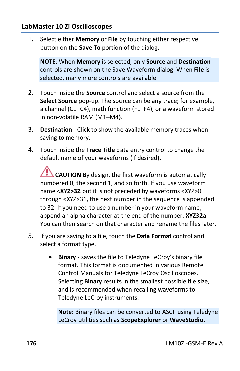 Teledyne LeCroy LabMaster 10Zi Getting Started Manual User Manual | Page 183 / 236