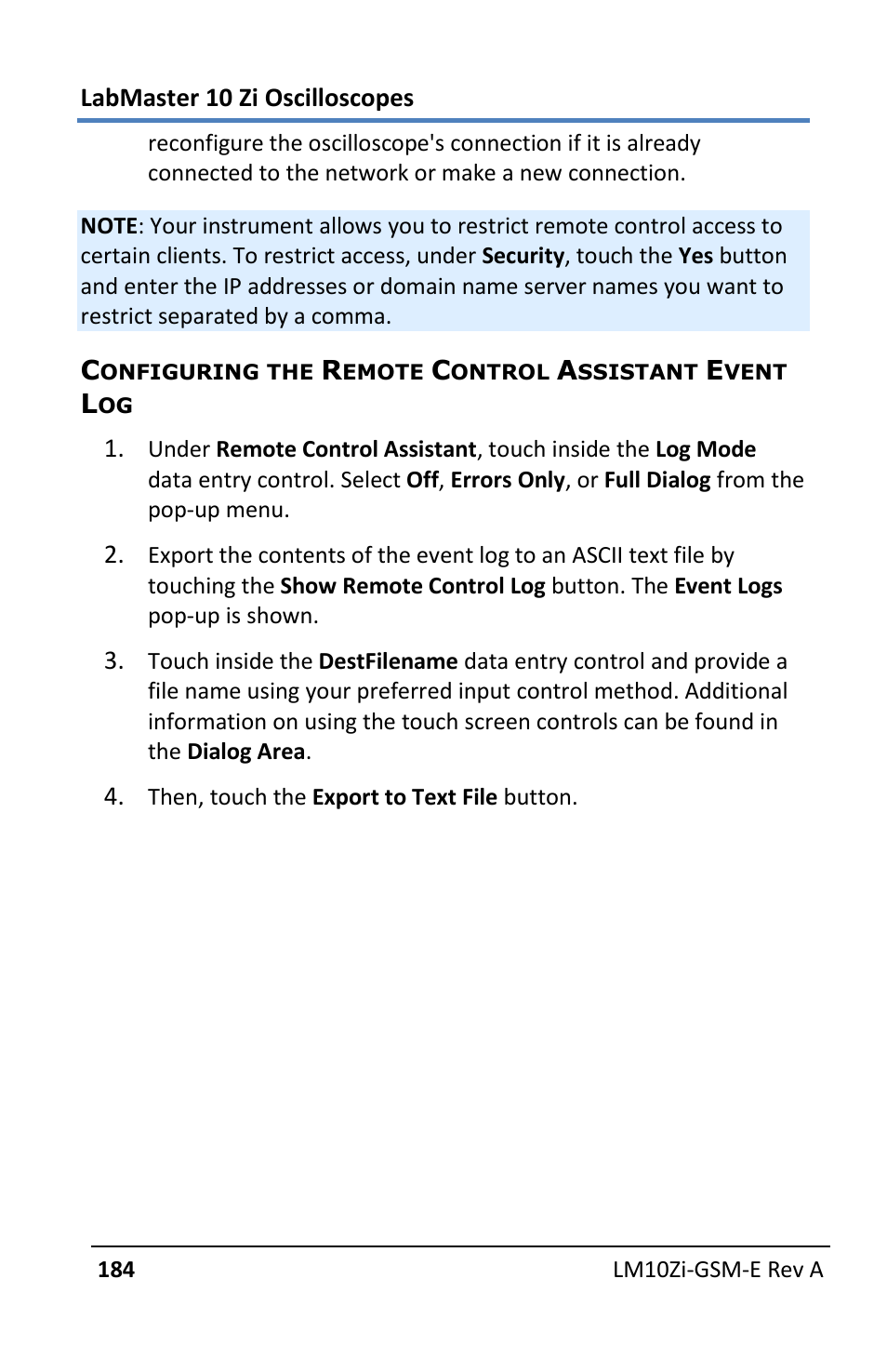 Teledyne LeCroy LabMaster 10Zi Getting Started Manual User Manual | Page 191 / 236