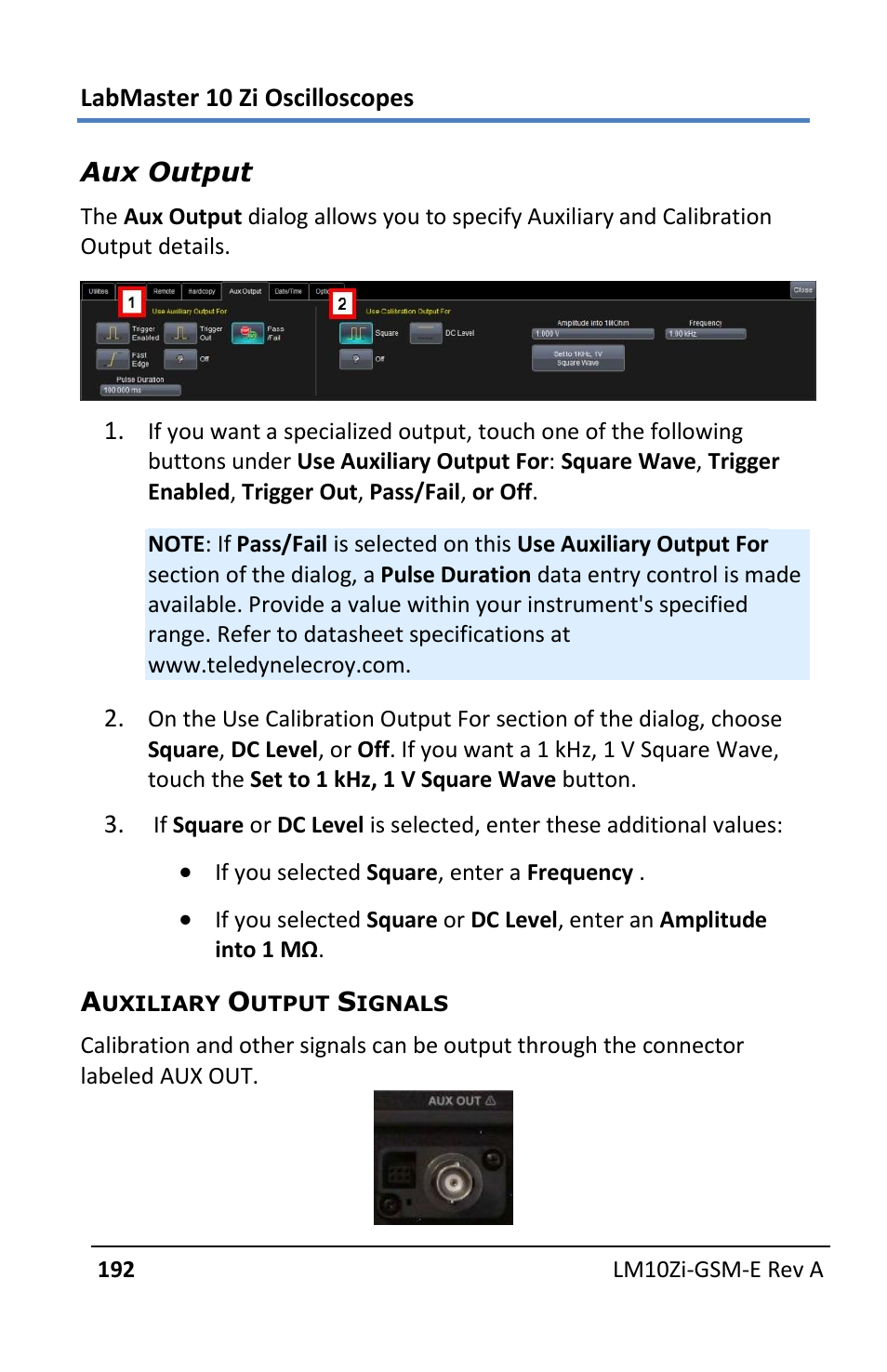 Teledyne LeCroy LabMaster 10Zi Getting Started Manual User Manual | Page 199 / 236