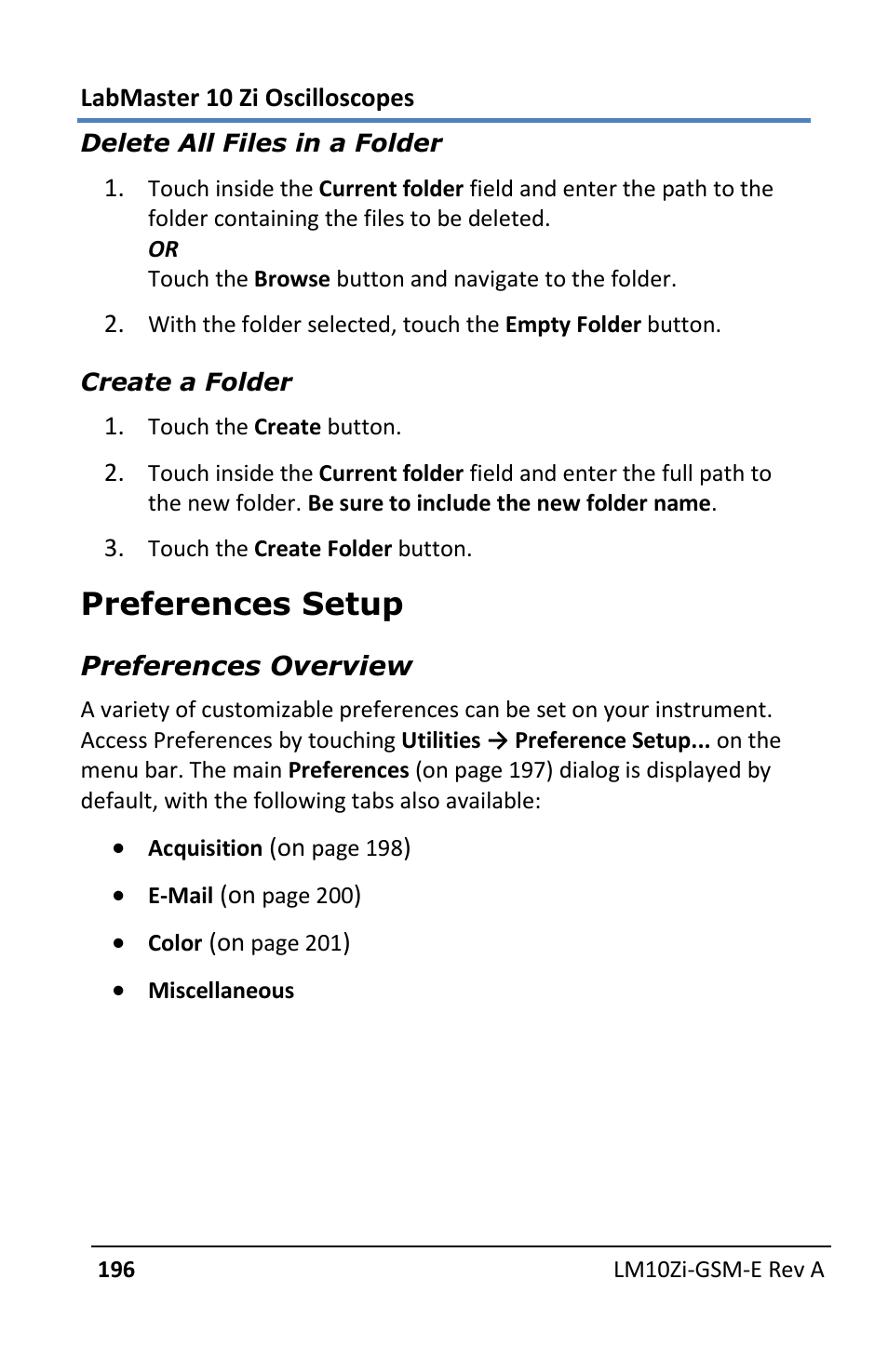 Preferences setup | Teledyne LeCroy LabMaster 10Zi Getting Started Manual User Manual | Page 203 / 236