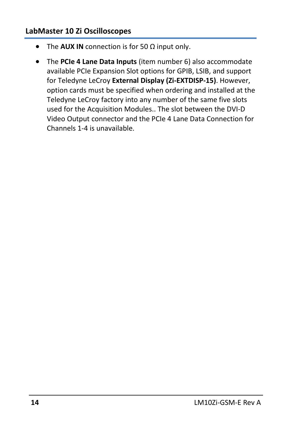 Teledyne LeCroy LabMaster 10Zi Getting Started Manual User Manual | Page 21 / 236