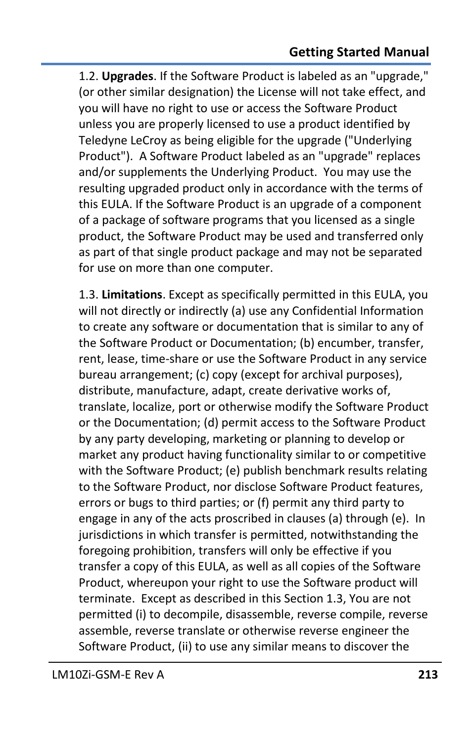 Teledyne LeCroy LabMaster 10Zi Getting Started Manual User Manual | Page 220 / 236