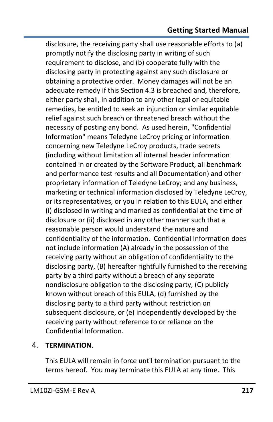 Teledyne LeCroy LabMaster 10Zi Getting Started Manual User Manual | Page 224 / 236