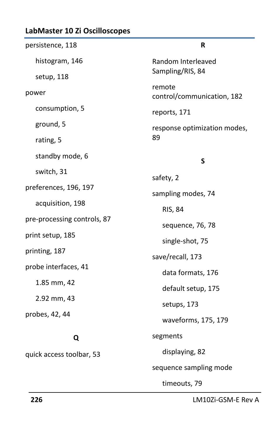 Teledyne LeCroy LabMaster 10Zi Getting Started Manual User Manual | Page 233 / 236