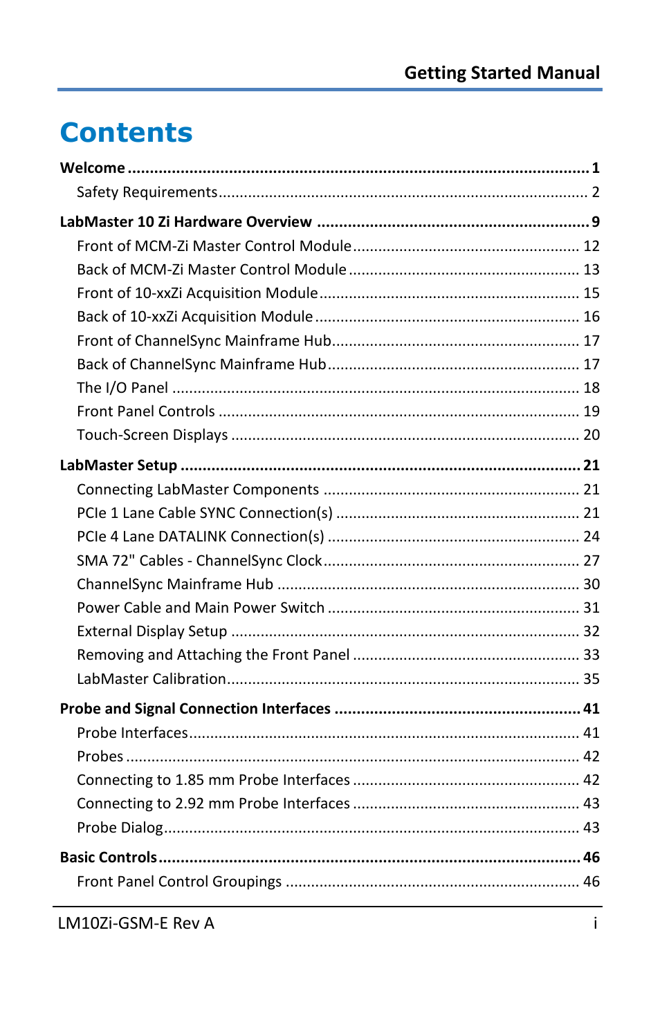 Teledyne LeCroy LabMaster 10Zi Getting Started Manual User Manual | Page 4 / 236