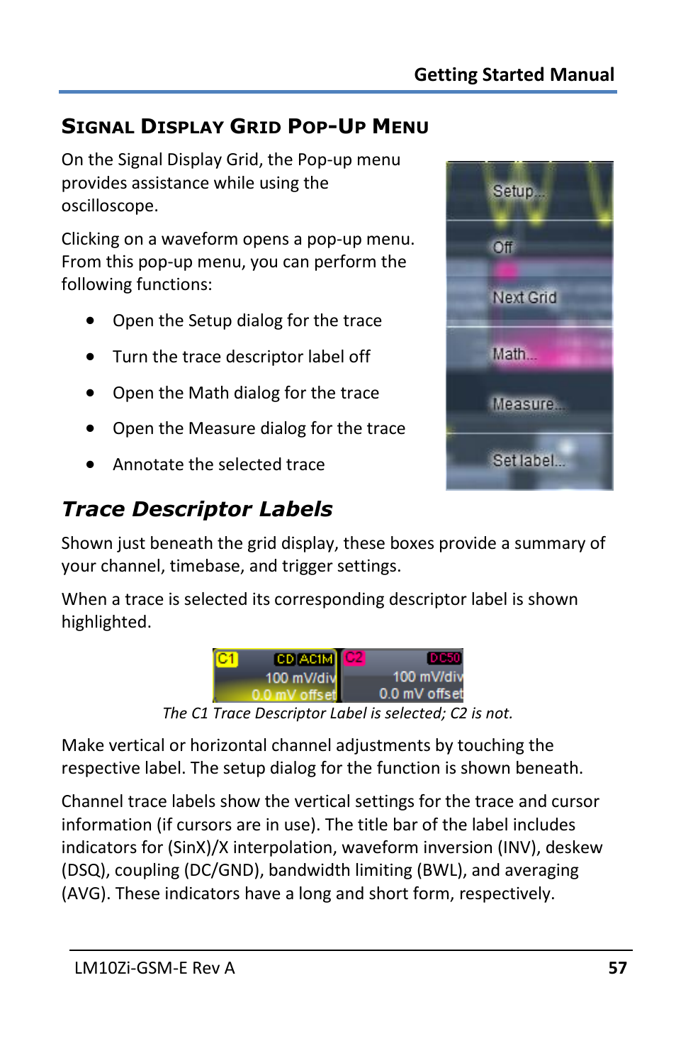 Teledyne LeCroy LabMaster 10Zi Getting Started Manual User Manual | Page 64 / 236