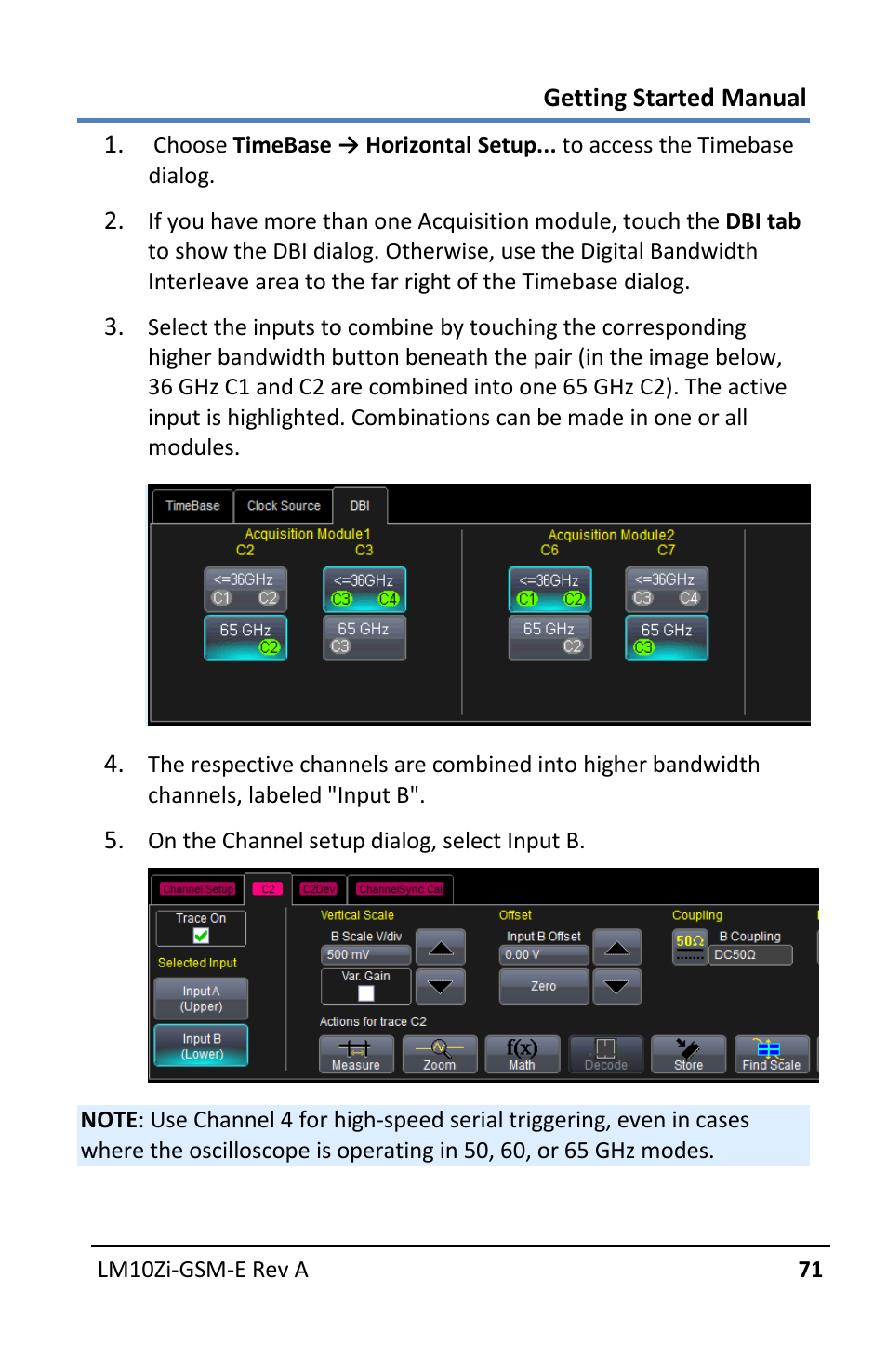Teledyne LeCroy LabMaster 10Zi Getting Started Manual User Manual | Page 78 / 236
