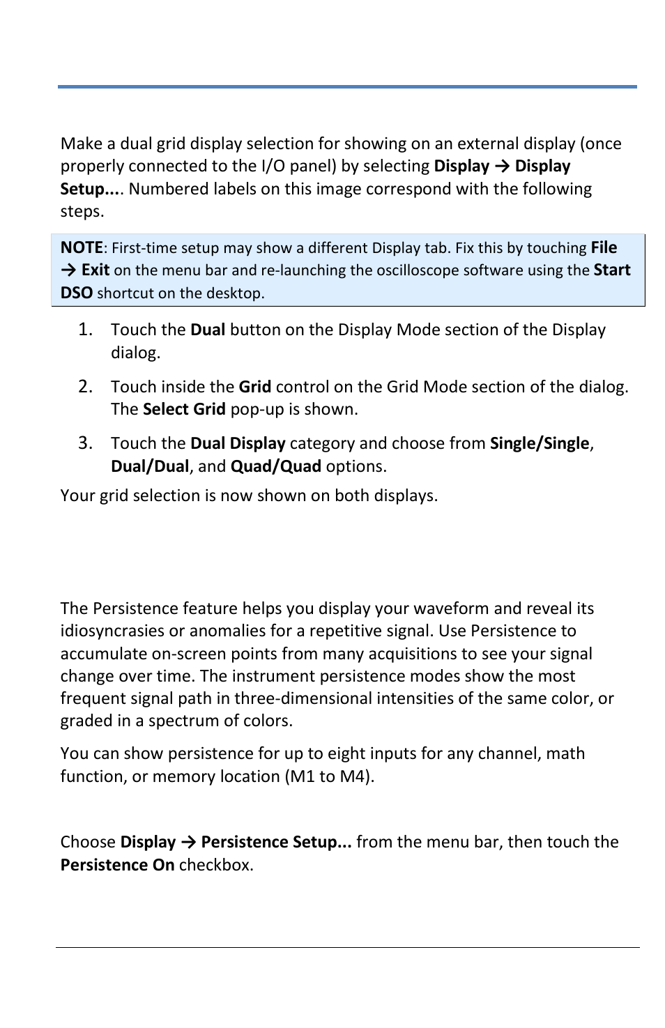 Persistence | Teledyne LeCroy LabMaster 10Zi Operators Manual User Manual | Page 105 / 198