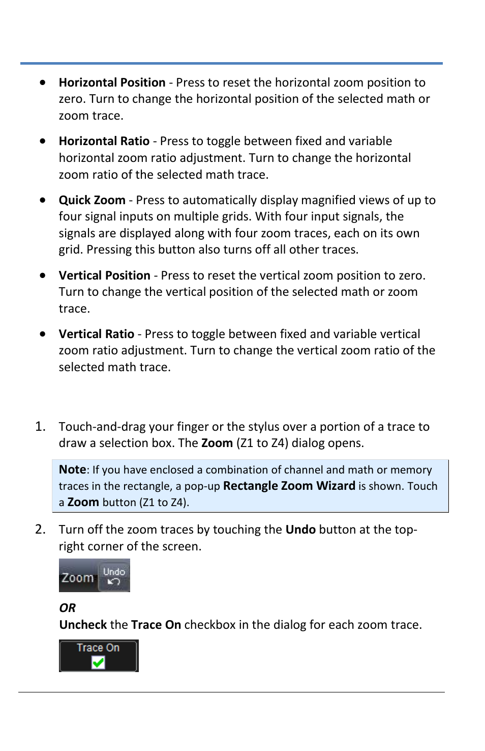 Touch-and-drag zooming | Teledyne LeCroy LabMaster 10Zi Operators Manual User Manual | Page 110 / 198
