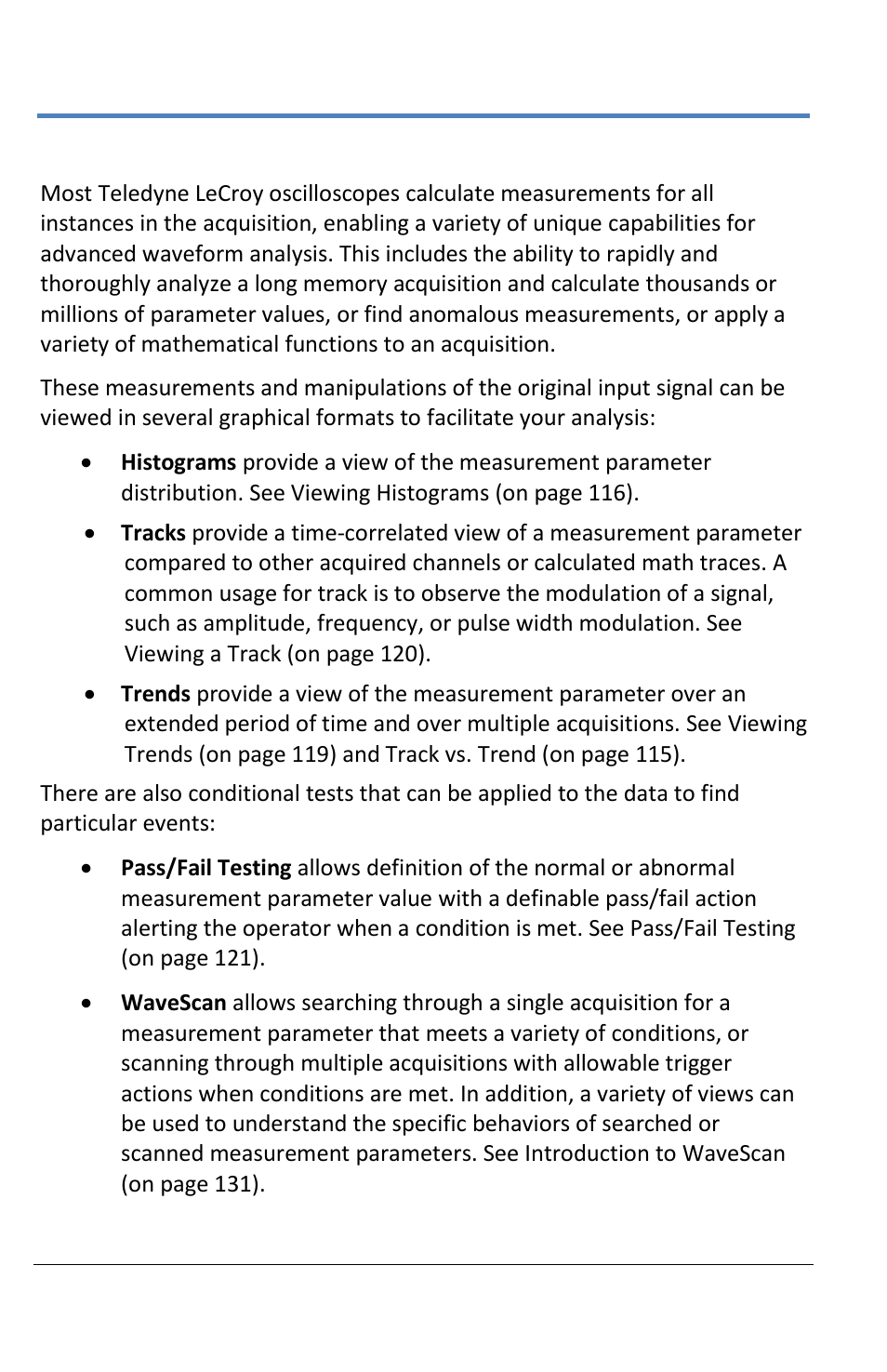 Analysis | Teledyne LeCroy LabMaster 10Zi Operators Manual User Manual | Page 122 / 198