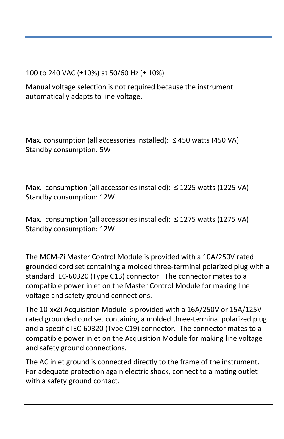 Power | Teledyne LeCroy LabMaster 10Zi Operators Manual User Manual | Page 13 / 198