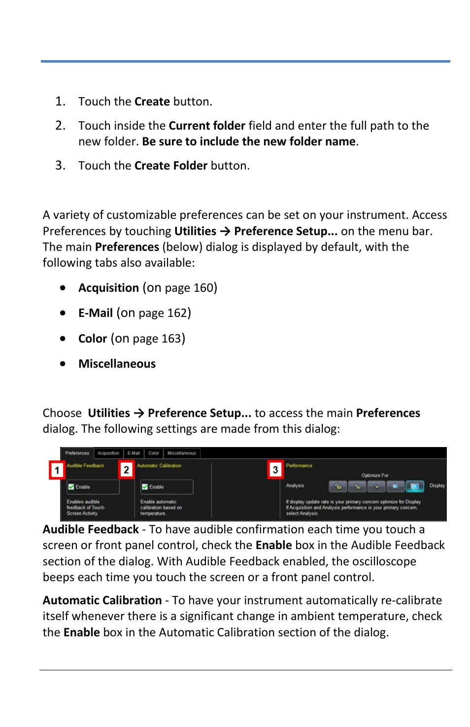 Preferences setup, Preferences dialog | Teledyne LeCroy LabMaster 10Zi Operators Manual User Manual | Page 167 / 198