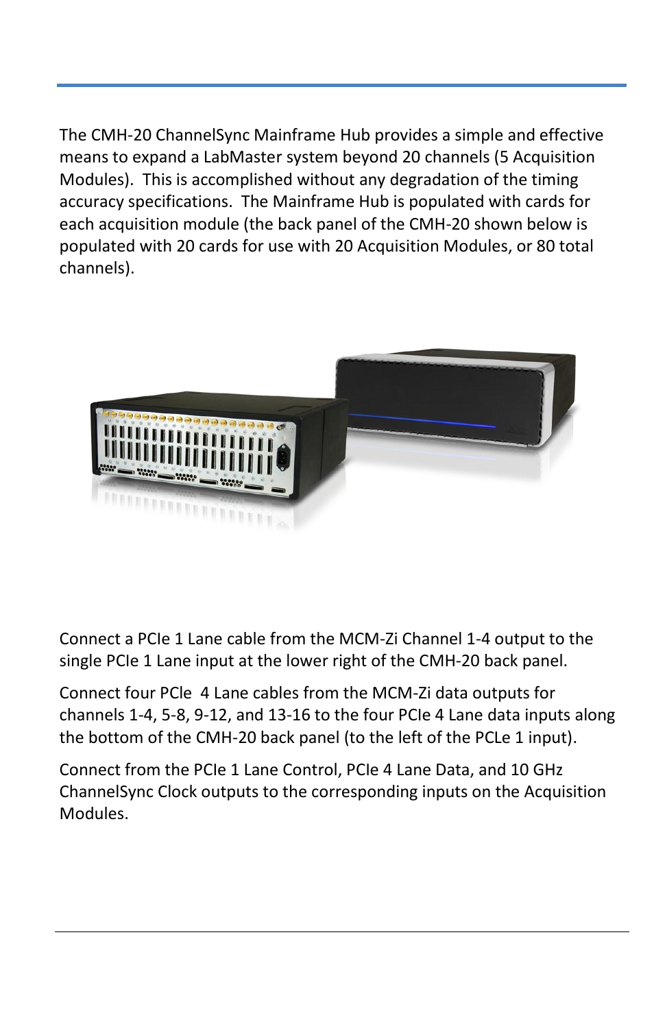 Channelsync mainframe hub | Teledyne LeCroy LabMaster 10Zi Operators Manual User Manual | Page 31 / 198