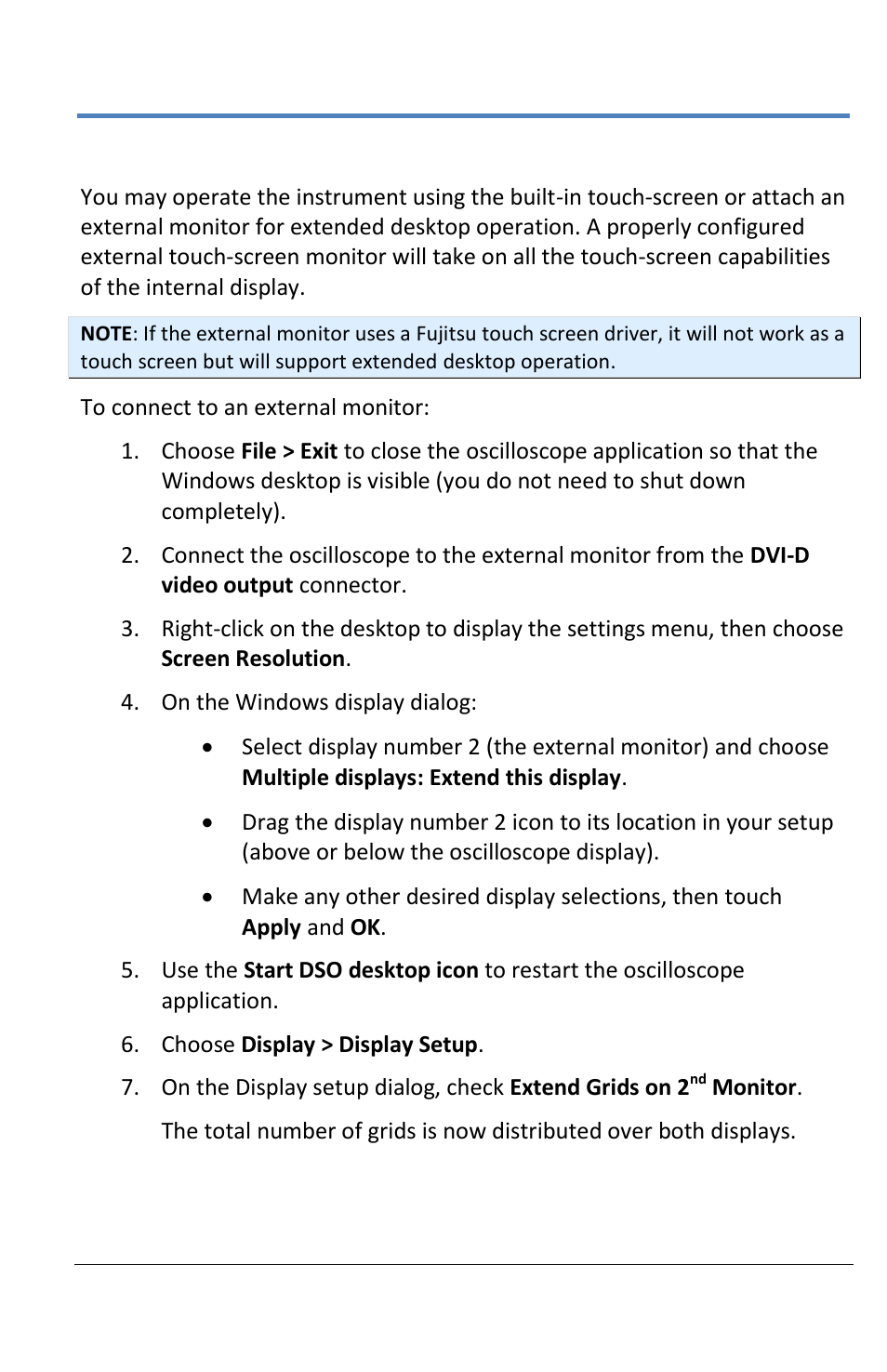 Touch screen and external displays | Teledyne LeCroy LabMaster 10Zi Operators Manual User Manual | Page 33 / 198