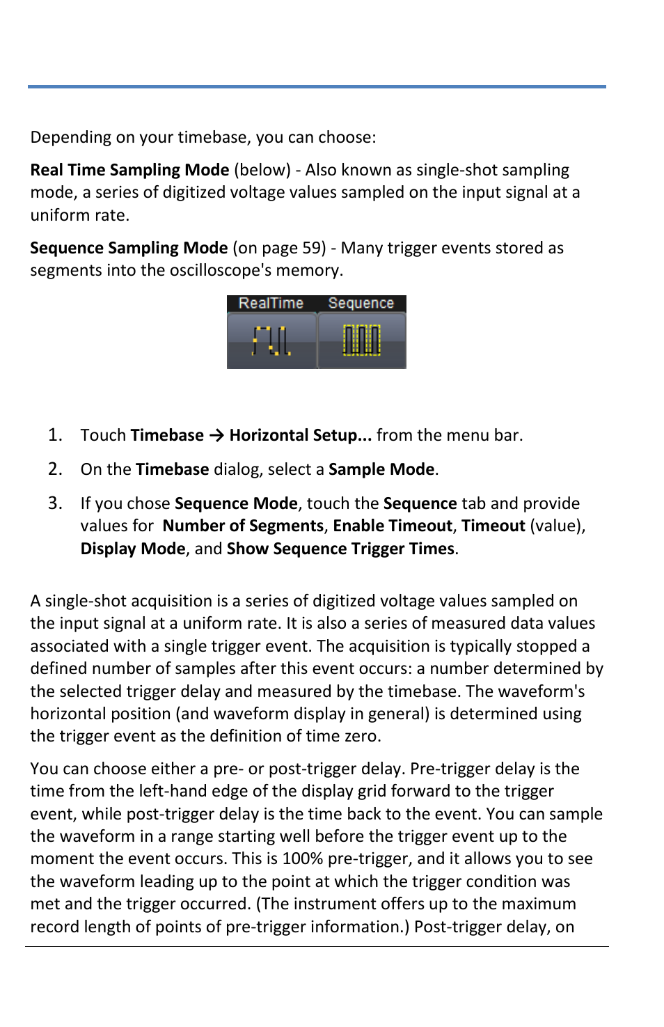 Sampling modes | Teledyne LeCroy LabMaster 10Zi Operators Manual User Manual | Page 66 / 198