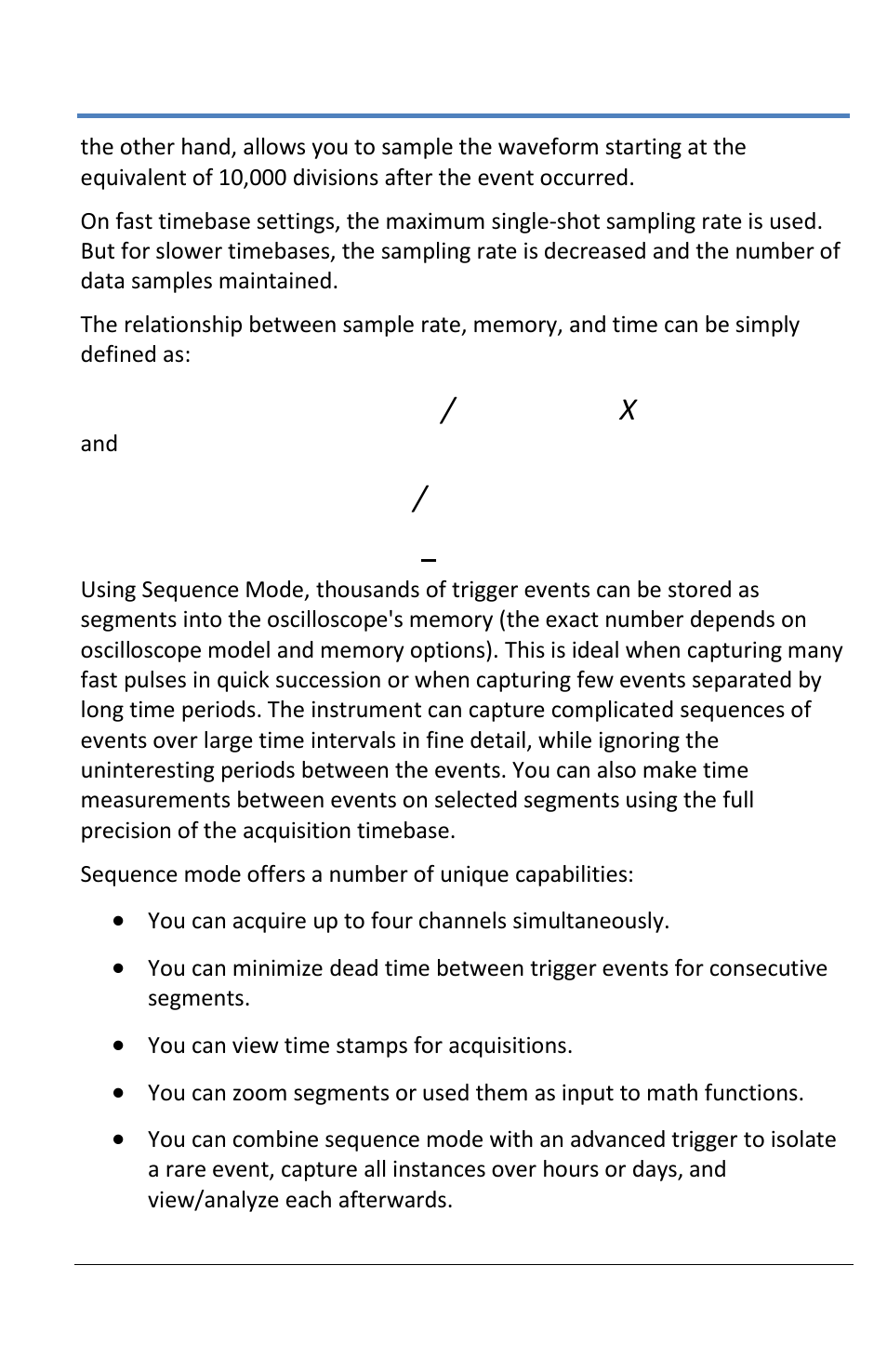 Capture interval /10 = time per division | Teledyne LeCroy LabMaster 10Zi Operators Manual User Manual | Page 67 / 198