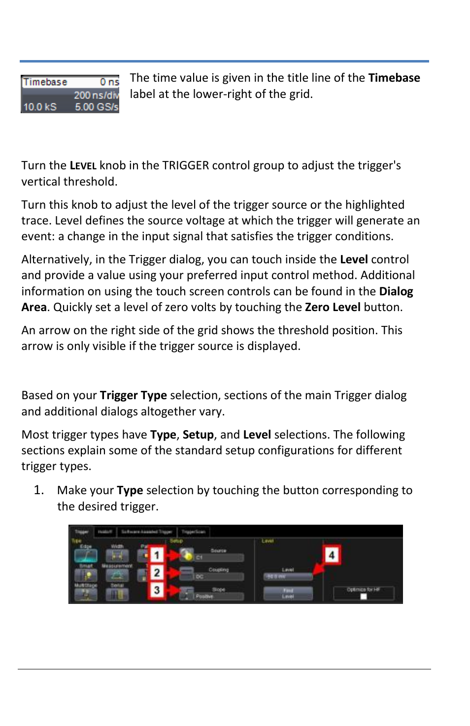 Trigger setup | Teledyne LeCroy LabMaster 10Zi Operators Manual User Manual | Page 92 / 198