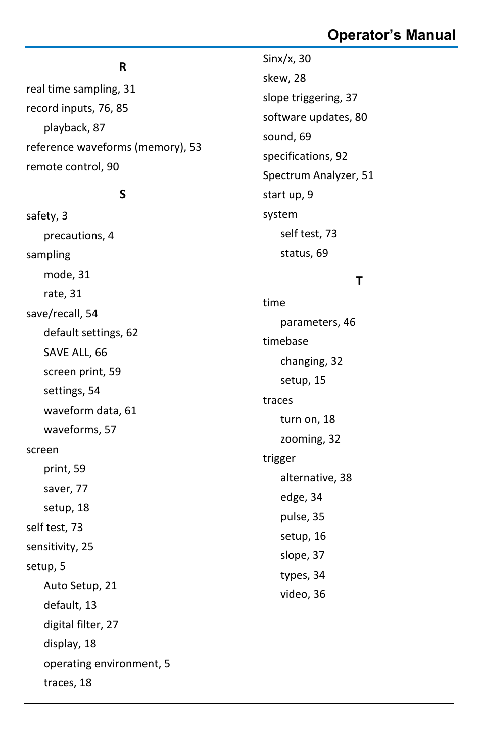 Operator’s manual | Teledyne LeCroy WaveAce 1000_2000 User Manual | Page 105 / 108