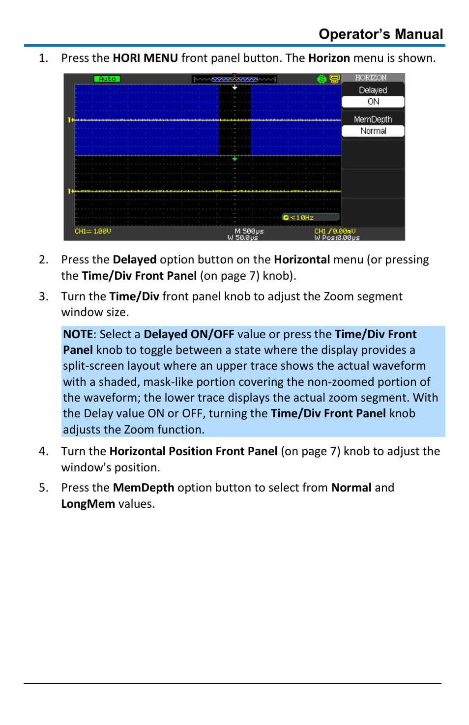 Operator’s manual | Teledyne LeCroy WaveAce 1000_2000 User Manual | Page 39 / 108