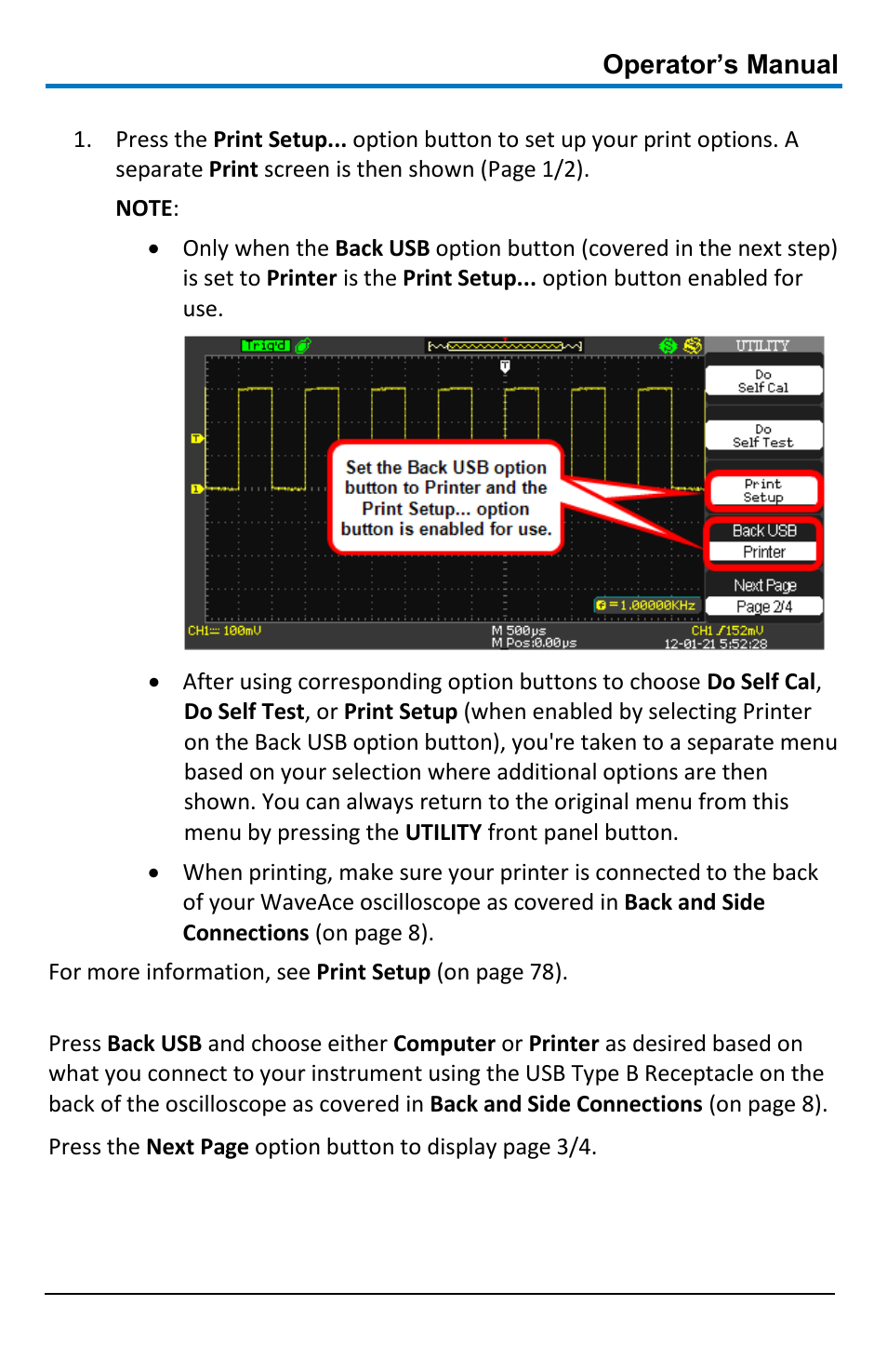 Operator’s manual | Teledyne LeCroy WaveAce 1000_2000 User Manual | Page 81 / 108