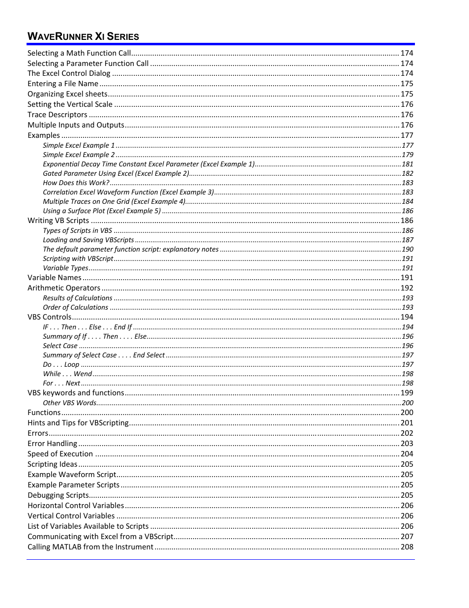 Teledyne LeCroy WaveRunner XI SERIES Operator’s Manual User Manual | Page 10 / 233