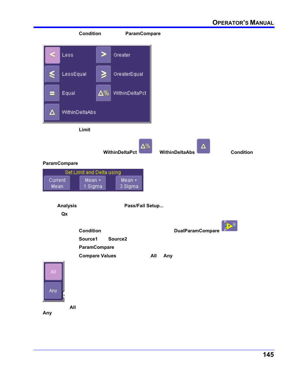Comparing dual parameters | Teledyne LeCroy WaveRunner XI SERIES Operator’s Manual User Manual | Page 145 / 233