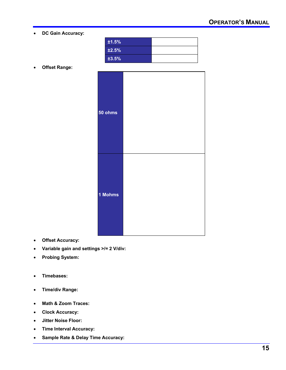 Horizontal system | Teledyne LeCroy WaveRunner XI SERIES Operator’s Manual User Manual | Page 15 / 233